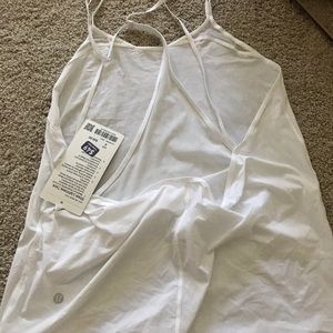 Lulu lemon white workout tank top